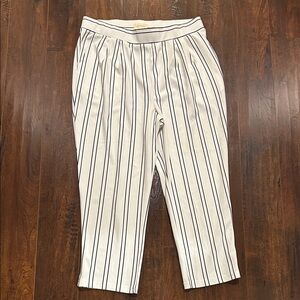 MELLODAY Black and White Striped Pants